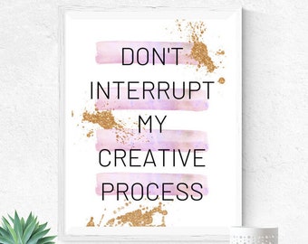 Creative Printable Wall Art Poster | Funny, Inspirational Quotes | Abstract Design | Cute Design Prints | Instant Download Art