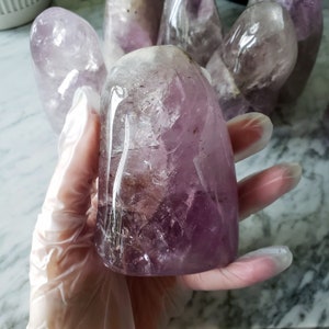 Large Purple Amethyst Crystal Cut Polished Amethyst Points High Quality Amethyst Stone Third Eye Chakra Divination Scrying Tools 1 image 2