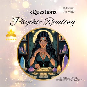 Lecture psychique 48 heures, 3 questions | Lecture d'oracle intuitive clairvoyante en profondeur | Messages de vos guides | Voyant professionnel