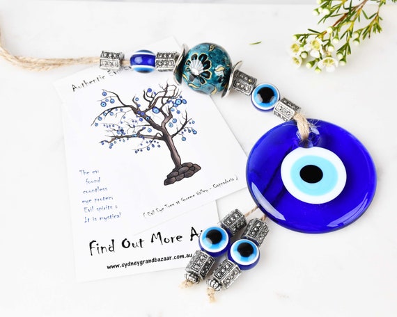 Türkisch Griechisch Mati Eye Blau Glas Evil Eye Amulett Hamsa Hand