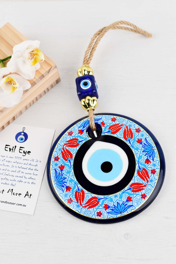 Türkische griechische Mati Auge blau Glas Böses Auge Amulett Hamsa