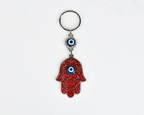 Türkisches griechisches Mati Auge Blau Glas Evil Eye Amulett Hamsa