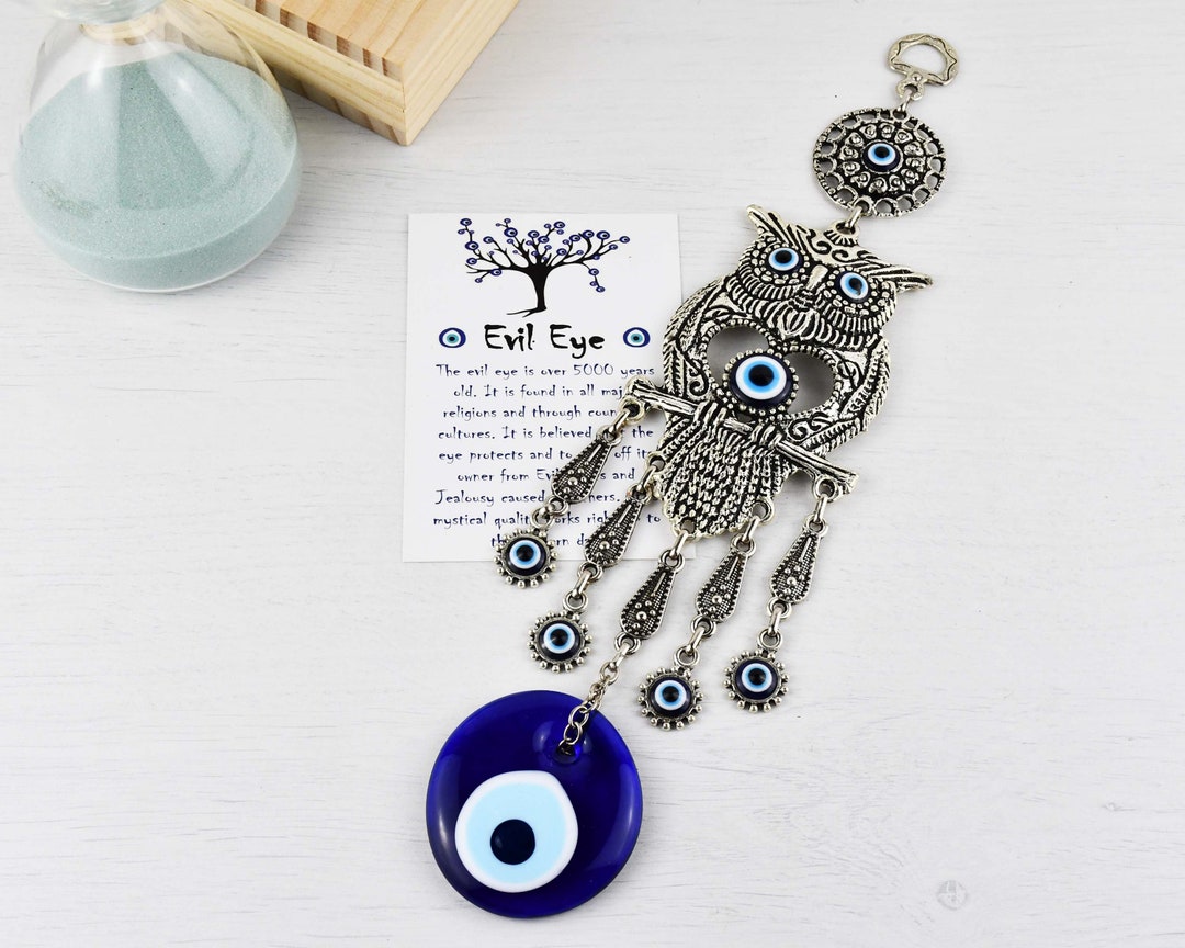 Mati Evil Eye Blue Glass Pendants In Athens Shop Greece Stock Photo - Foto 6