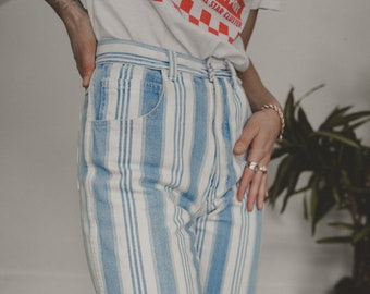 Stripe Denim Pants
