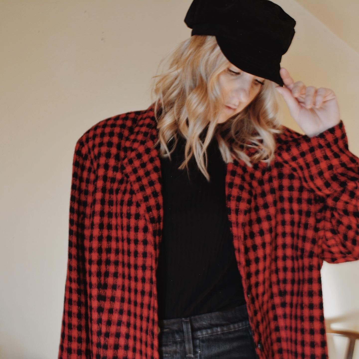Buffalo check shop blazer