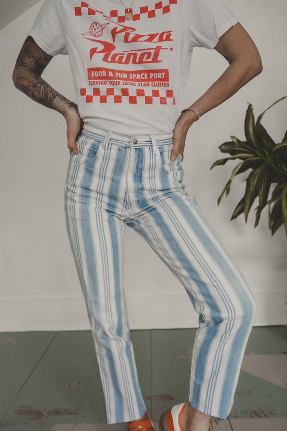 Stripe Denim Pants - image 3