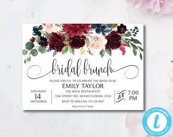 bridesmaid luncheon invitations etsy