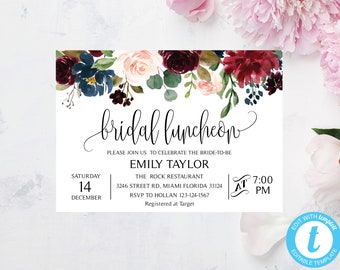 bridesmaid luncheon invitations etsy