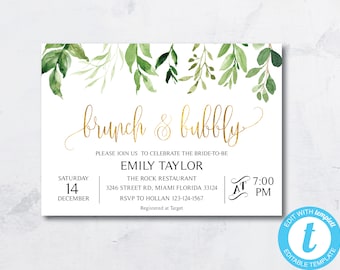 bridal brunch invite etsy