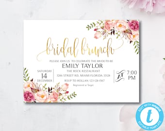 bridesmaid luncheon invitations etsy