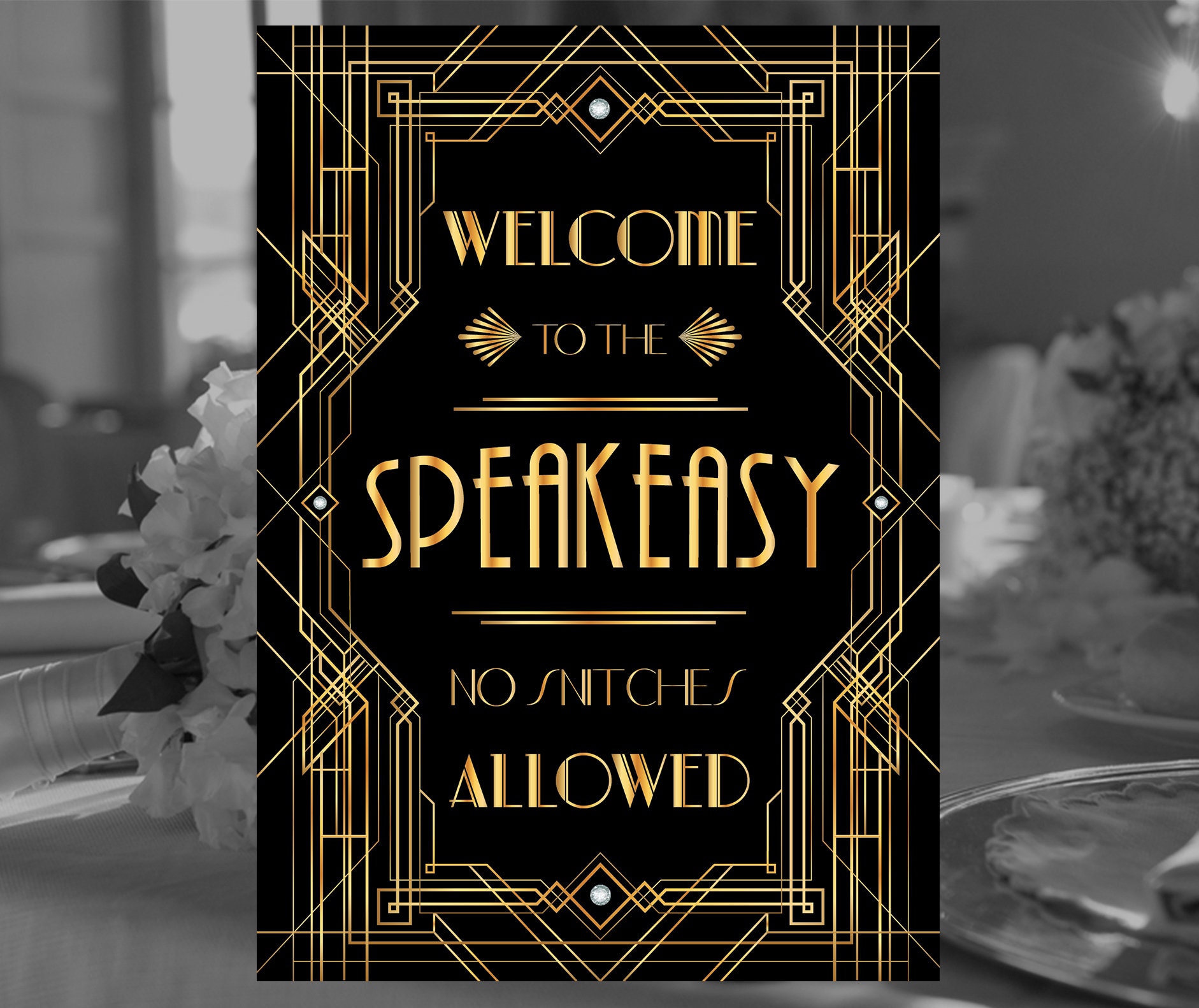 Speakeasy Signs Posters