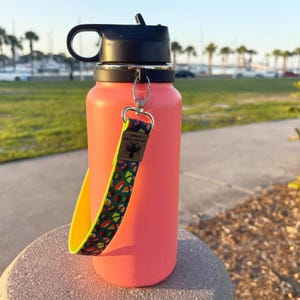 Adjustable Hands Free Sushi Print Tumbler Holder - Fits Stanley, Owala, Hydroflask, Yeti and More!