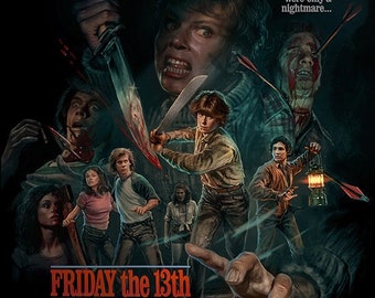 First Friday Horror Art Print