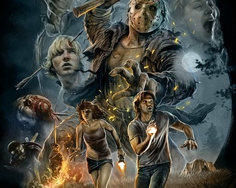 13日の金曜日 2009 アートプリントポスター - Etsy 日本