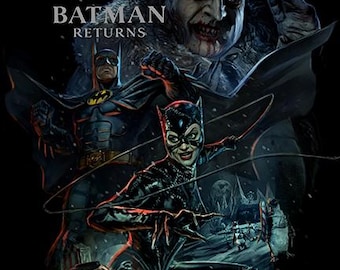 Batman Returns 1992 Movie Poster art Tim Burton