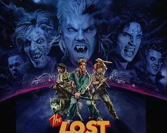 The Lost Boys Poster Art Print Monster squad horror 1987