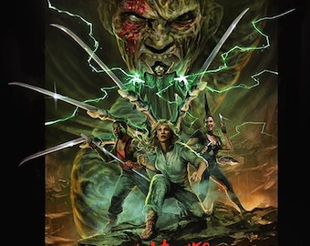 Dream Warriors- Freddy Krueger homage art print horror poster