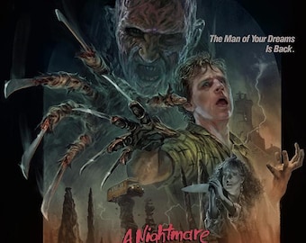 Nightmare on Elm Street 2 Freddy's Revenge Art Print 12x18 Poster Horror Krueger