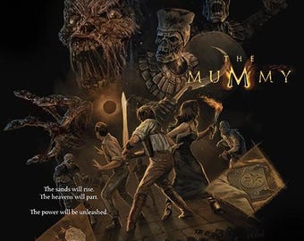 The Mummy art print poster 12x18 Horror art print