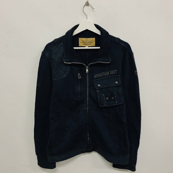 Vintage avirex military parka jacket patchwork ver