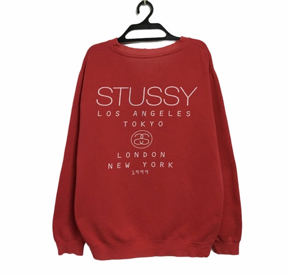 Pick!! Vintage Stussy Sweatshirt Tour 1999 Crewnec