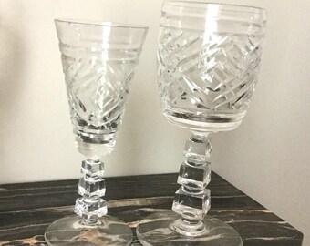 Art deco glasses | Etsy