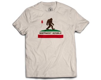 Camiseta de Pie Grande – Pacific Northwest Republic, Sasquatch USA
