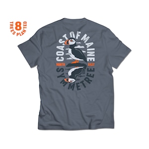 Maine Puffin T-Shirt - Maine T-Shirt - Maine Shirt - Maine - Maine Gift - Camden - Portland - Camping - Coast - Vacation - Acadia - Bird