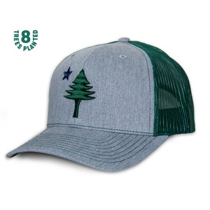 Old Maine Flag Hat - Maine Baseball Hat - Maine Flag - Old Maine Flag - Maine - Maine Gift - Camden - Portland - Maine Gift