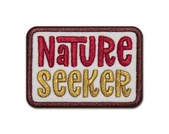 Parche Nature Seeker: parche de sarga termoadhesivo bordado