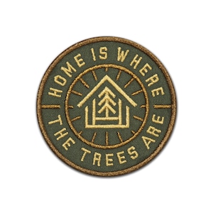 Camp Patch - Gifts for Him - Camping - Nature - Adventure - Hiking - Outdoors - Pacific Northwest - Bonfire - Backpack - Trees - Earth - PNW