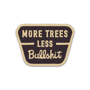 Trees Sticker, Vintage, Hiking Camping Adventure, Conservancy, Environment, Nature Stickers, Vinyl Sticker, National Parks Bumper Sticker