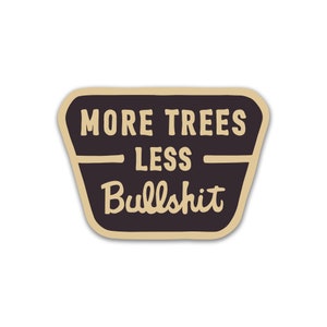 Trees Sticker, Vintage, Hiking Camping Adventure, Conservancy, Environment, Nature Stickers, Vinyl Sticker