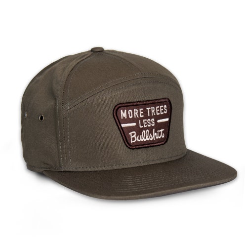 Trees Patch 7-panel Hat Vintage Hiking 