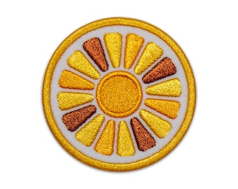 Sunshine Embroidered Patch - Retro Patch Patches for Jacket Hippie Backpack Vintage Peace Love Nature Colorful Vibrant Happy Adventure Earth
