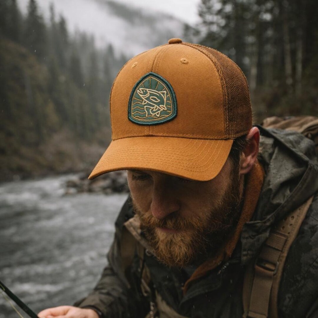 Salmon Patch Trucker Hat – Pacific Northwest Fishing, Outdoor Adventure ...