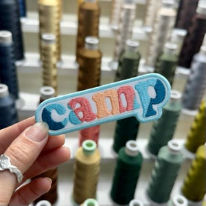 Patch bordado para acampamento - Aventura Vintage, para costurar ou passar a ferro. imagem 7