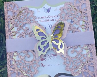 Download Wedding Invitations Butterfly Etsy