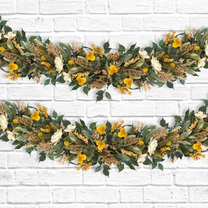 Fall Garland Thanksgiving Table Decor Holiday Mantel Decor Thanksgiving Garland Fall Centerpiece image 7