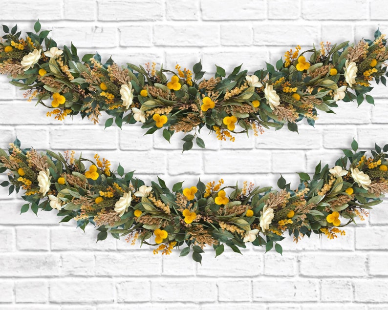 Fall Garland Thanksgiving Table Decor Holiday Mantel Decor Thanksgiving Garland Fall Centerpiece image 7