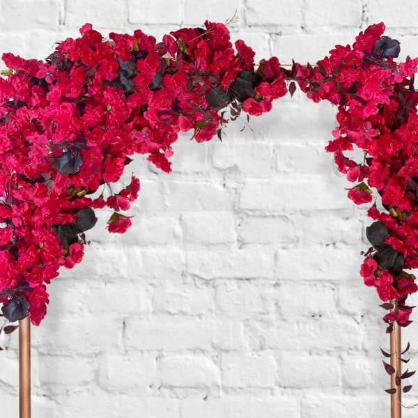 Bougainvillea Wedding Arch Flowers Arbor Flowers Wedding Arch Garland Ceremony Flowers Fake Bougainvillea