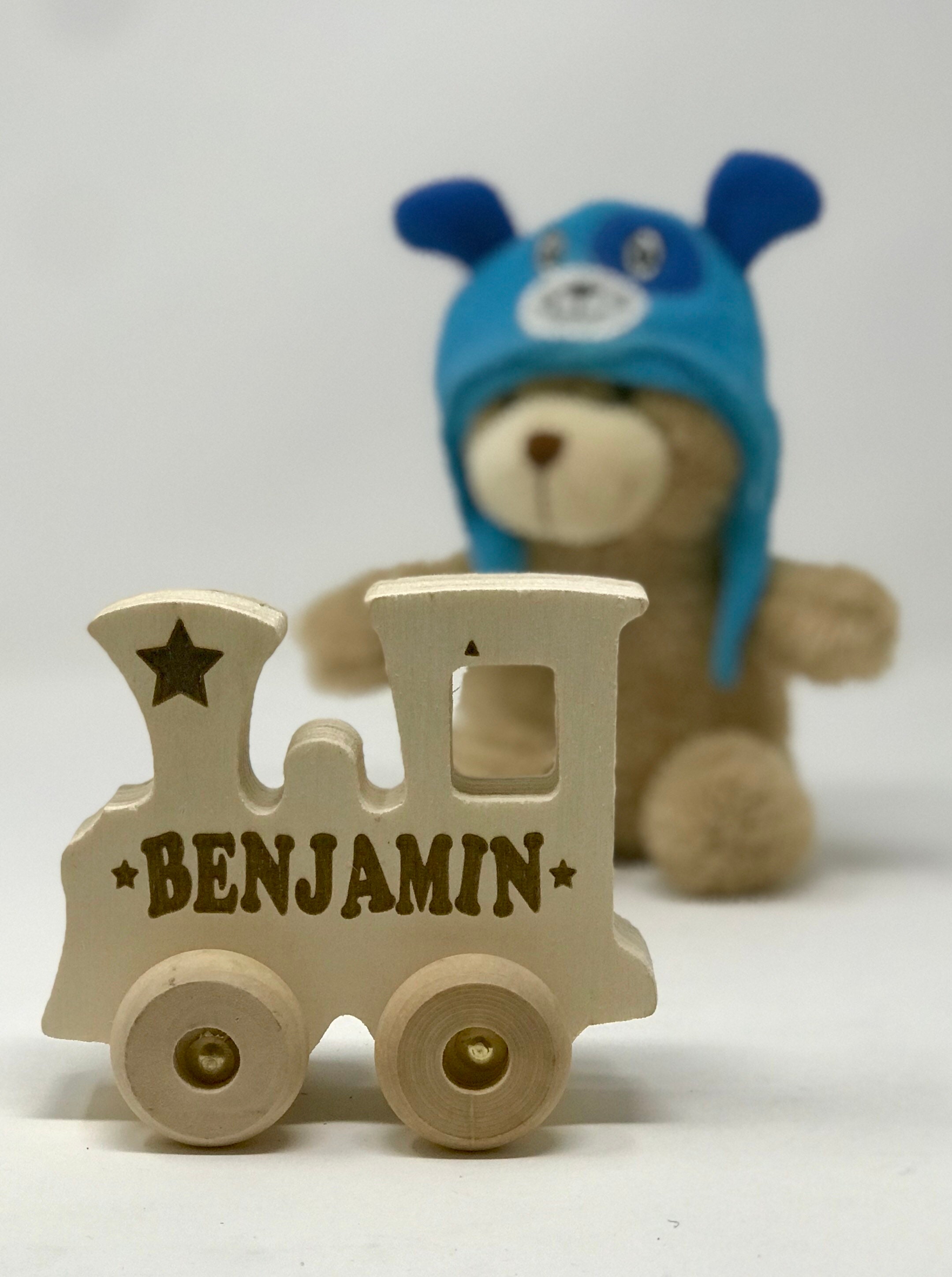 custom wooden train