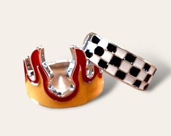 Checkered Flame OR Flame Ring