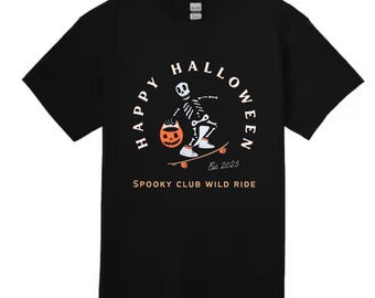 Moto Kid | Dirtbike | Youth Cotton Track Shirt | BRAAAP Halloween Skateboard Skeleton Shirt