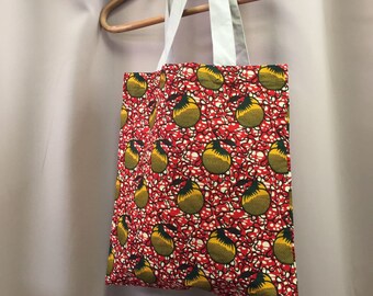 Orange & Flowers Bag