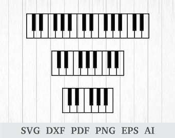 Piano Keys Svg Etsy