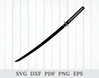Katana Svg, Samurai Sword Svg, Japanse Samurai Sword Svg, Ninja Sword Svg cricut & silhouet, vinyl, dxf, pdf, png, eps