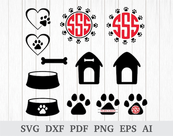 Download Dog Svg File Dog Paw Print Svg Dog Bone Svg Dog House Svg Etsy Yellowimages Mockups