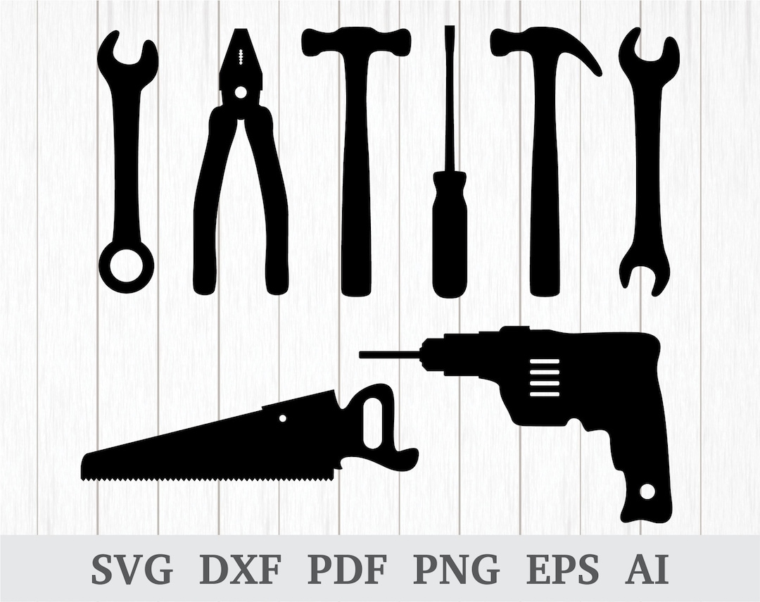 Tools SVG, Tools Clipart, Tools Vector, Hammer SVG, Screwdriver Svg ...