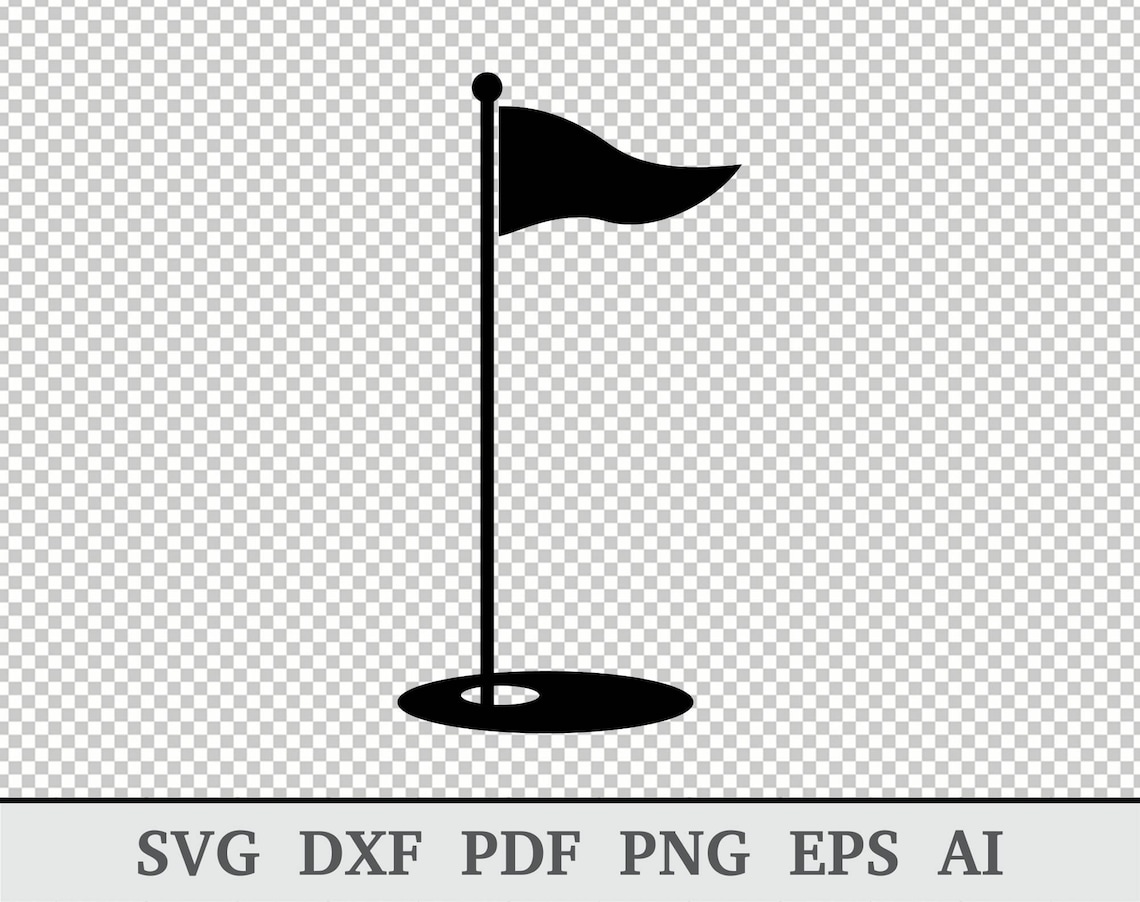 Golf Flag Svg Golf SVG Golf Flag Vector Golf Flag Clipart Etsy